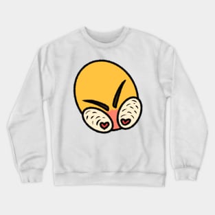 Angry love heart eyes cursed emoji Crewneck Sweatshirt